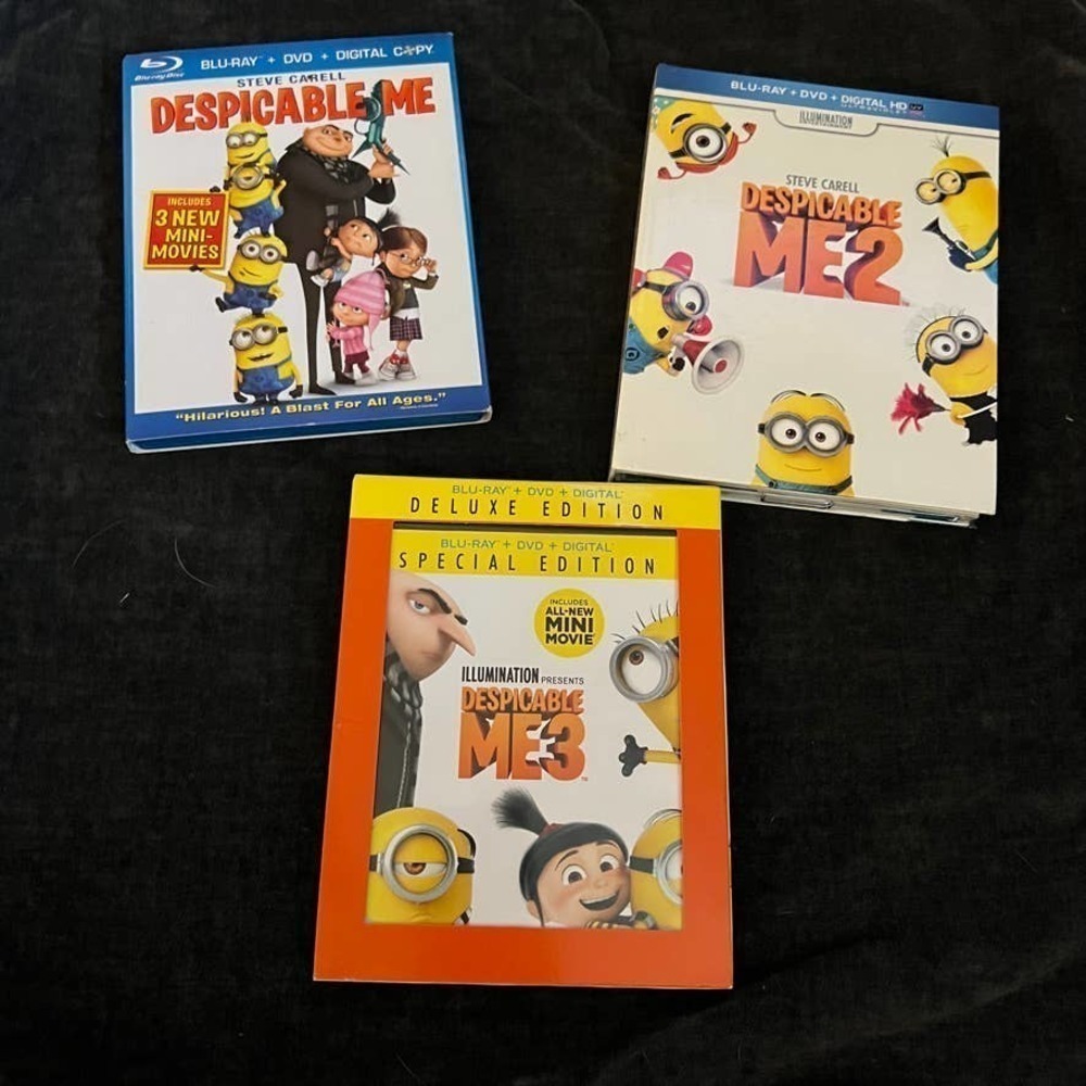 ILLUMINATION presents the Despicable Me movies 1, 2 and 3 DVDs